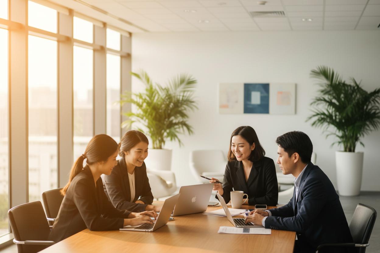 Quill Learning Team collaborating in modern office